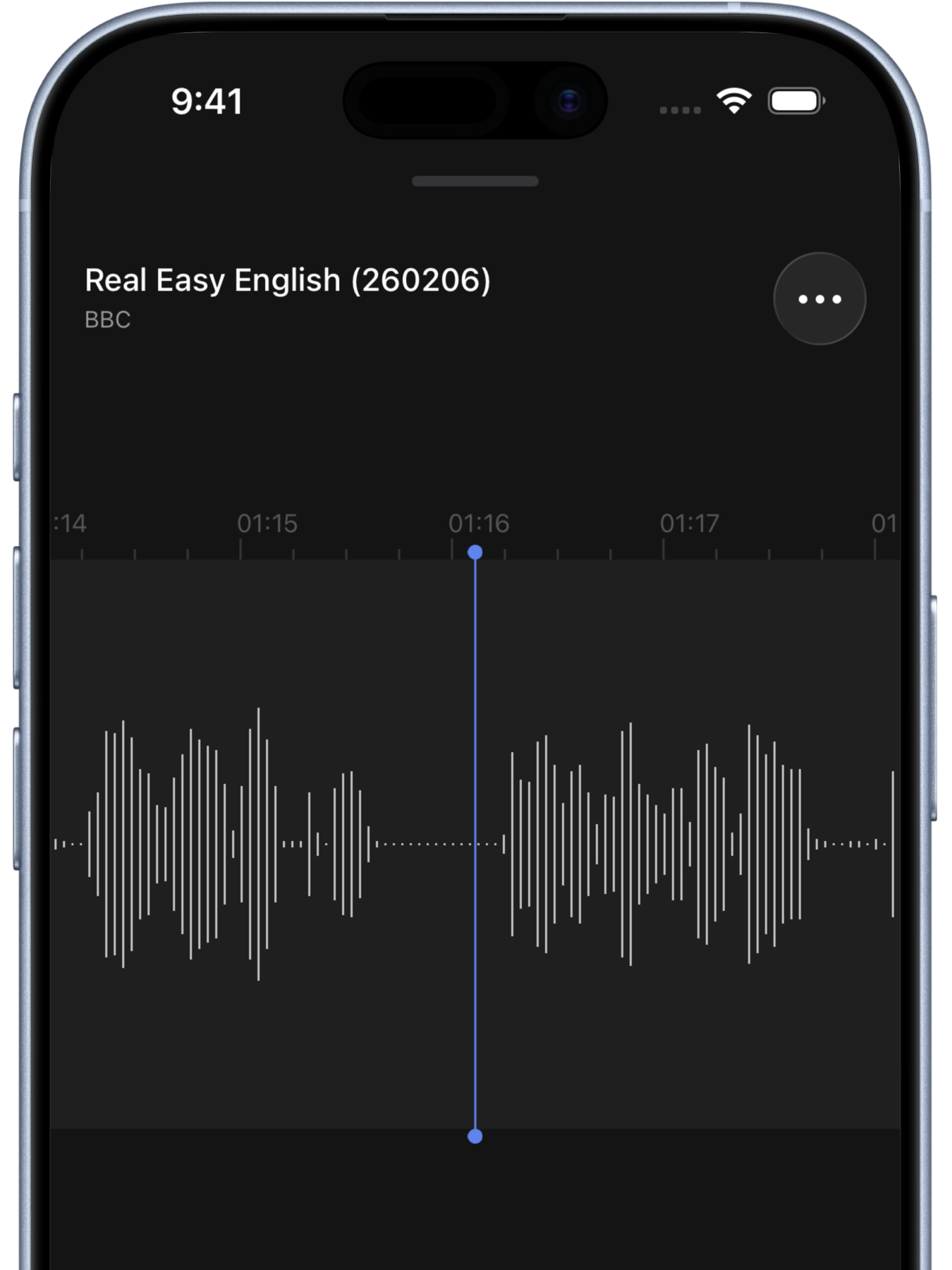 波形ナビゲーションのスクリーンショット